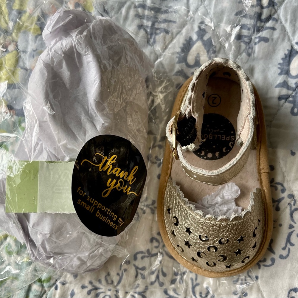 Spellbound Soles (soft sole) Size 2 Baby/Toddler 4.33 inches